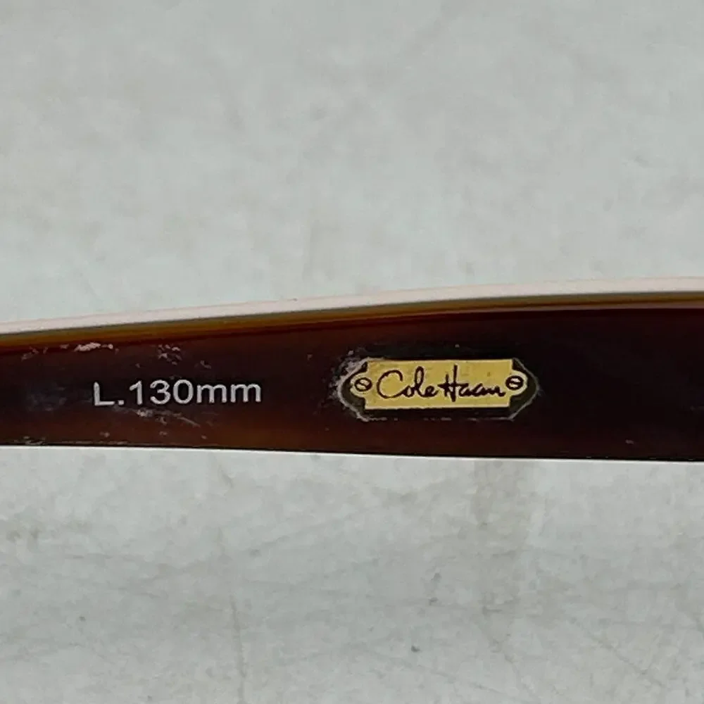 Cole Haan Ch900 Eyeglasses Topaz‎ Unisex Adult Brown Metal Half Rim 53-17-130mm